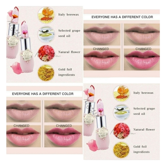 Gold Foil Flower Color Changing Lipstick 3.5g/0.12 oz. #01 Natural Color - Picture 2 of 9